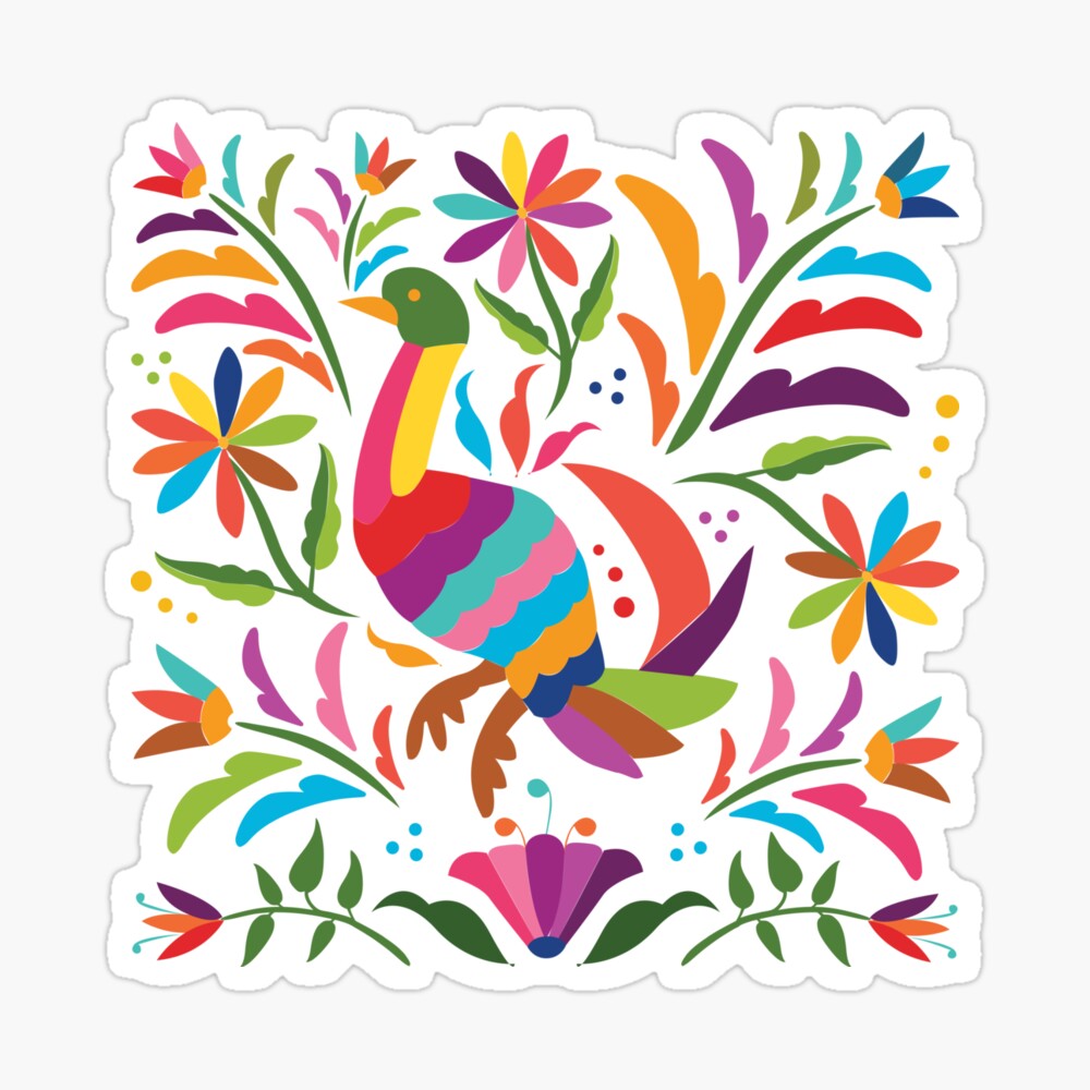 Mexican Otomí Duck / Colorful & happy art by Akbaly Mexican Otomí Duck / Colorful & happy art by Akbaly