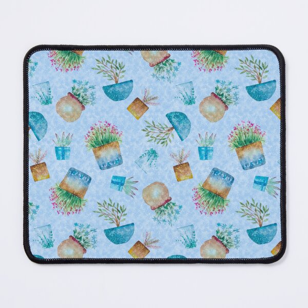 Item preview, Miniature Potted Plants (Light Blue) designed and sold by ArtVibing.