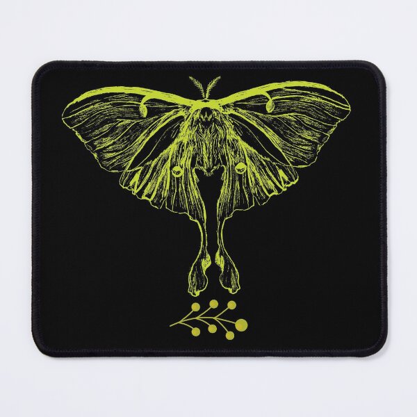 Item preview, Green Luna Moth Simple Line Drawing Design designed and sold by EarthArtDesigns.