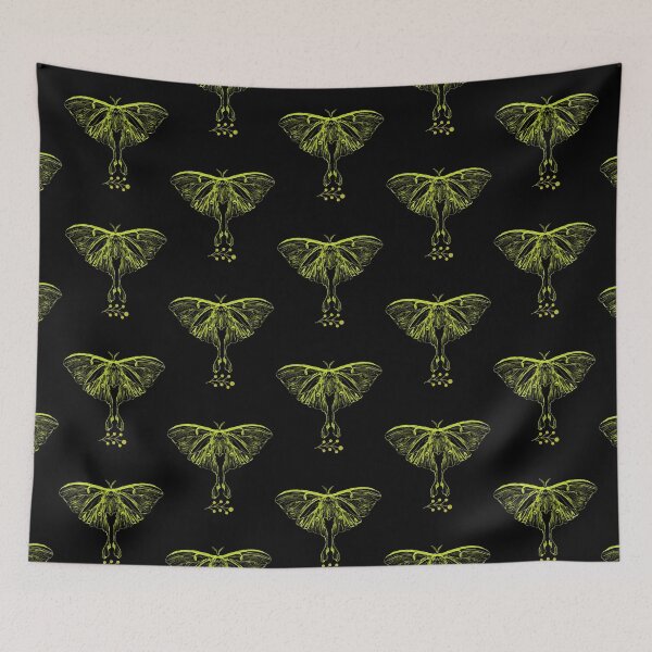 Item preview, Green Luna Moth Simple Line Drawing Design designed and sold by EarthArtDesigns.