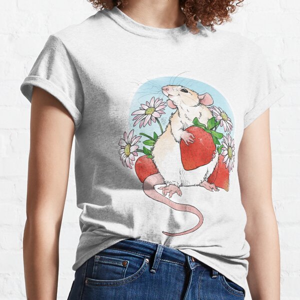 Rat with Strawberries Classic T-Shirt