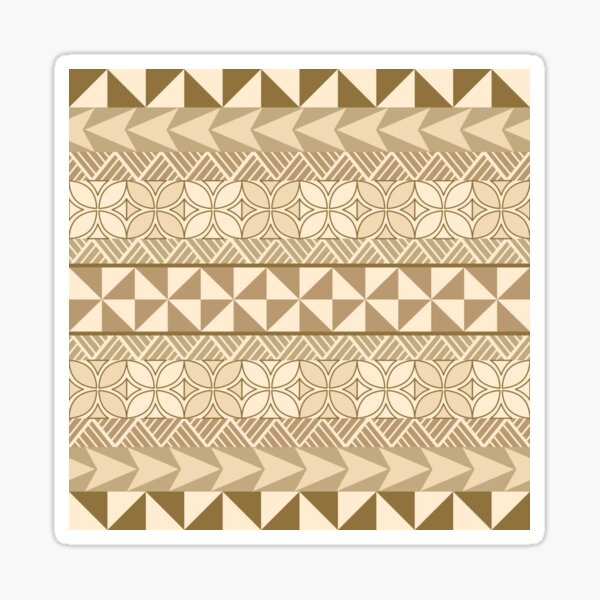 Item preview, Pasifika Sataoa Pattern - Beige Tan designed and sold by lolomastudio.