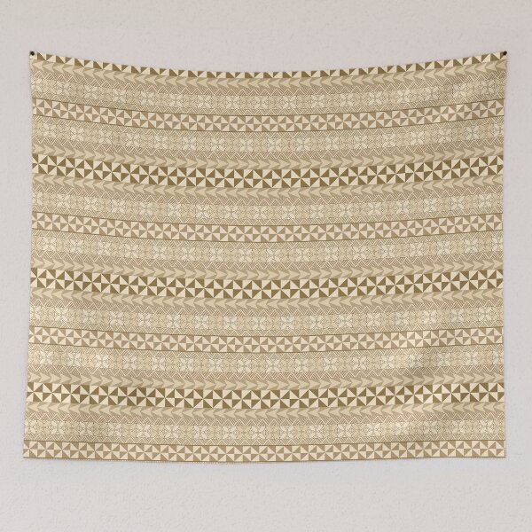 Item preview, Pasifika Sataoa Pattern - Beige Tan designed and sold by lolomastudio.