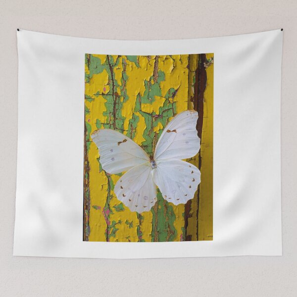 Item preview, White Butterfly On Old Wall designed and sold by Garry Gay.