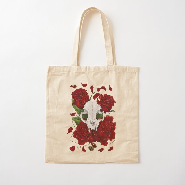 Skull & Roses Cotton Tote Bag