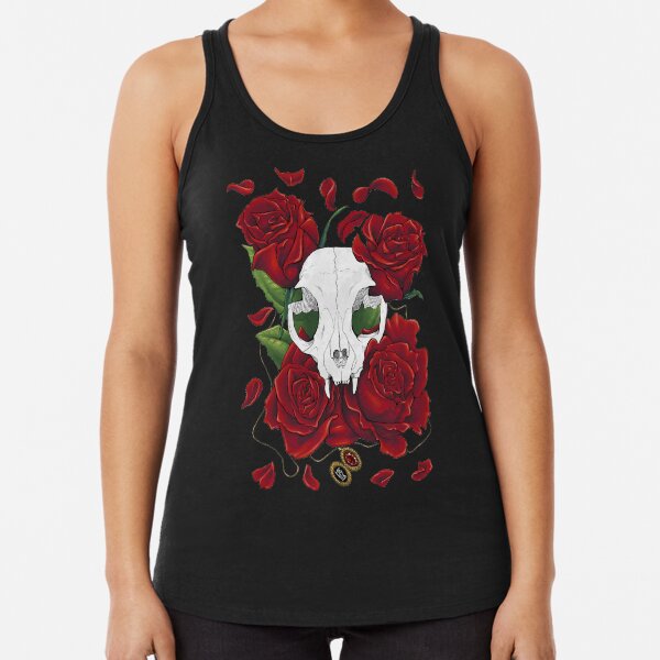 Skull & Roses Racerback Tank Top