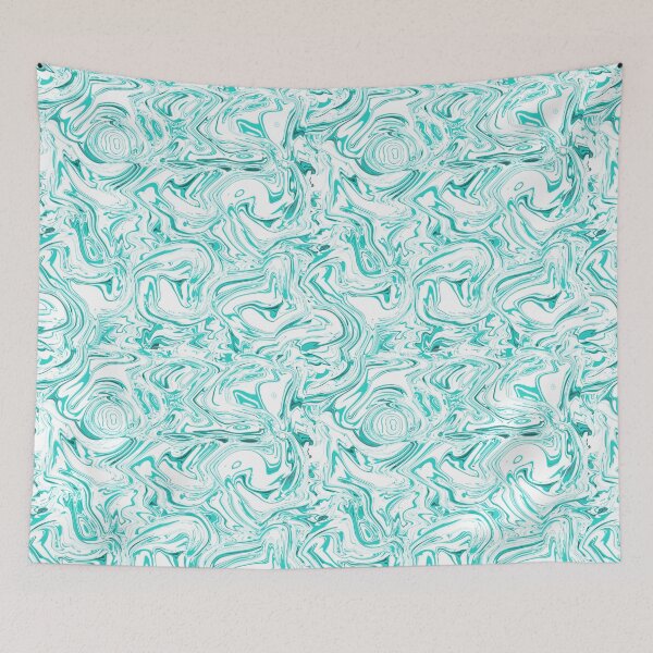 Item preview, Teal and Aqua Swirls Abstract Pattern designed and sold by Kim H Ritter.