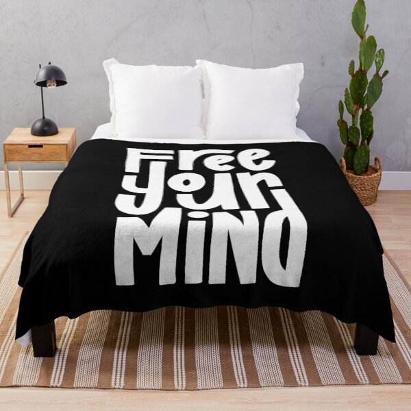 Item preview, Free Your Mind Lettering (White) designed and sold by PepAndGrace.