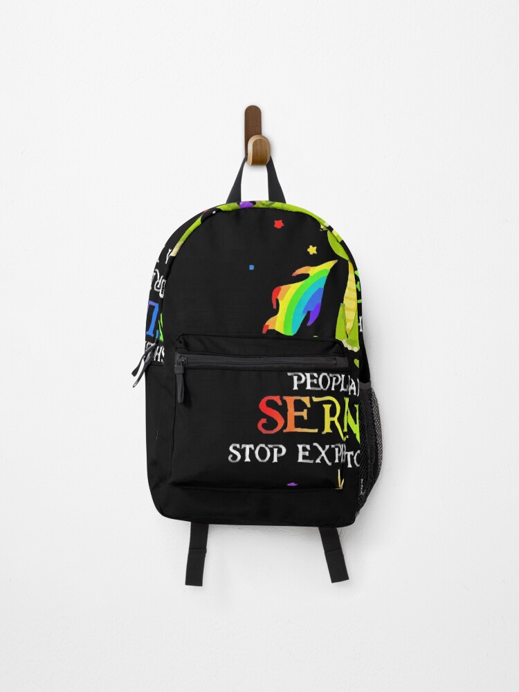 Thumbnail 1 of 3, Backpack, Stop Expecting Normal From Me designed and sold by traodoiolt.