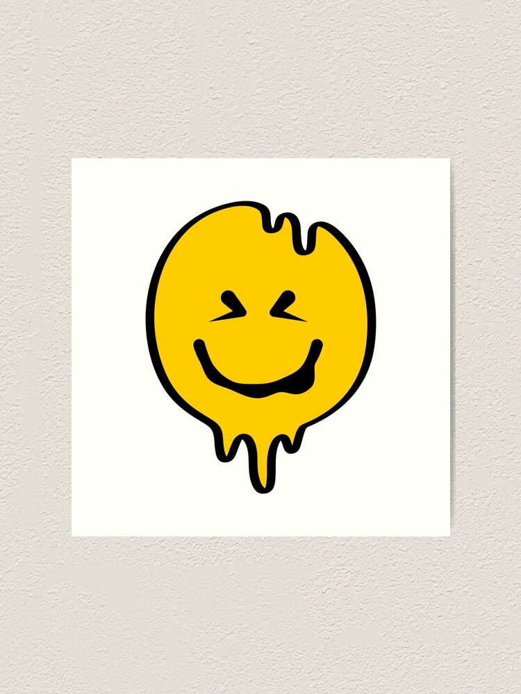 Drippy Smiley Face Wall Art