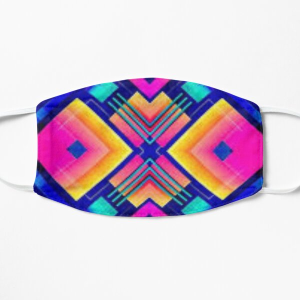 colored squares Flat Mask
