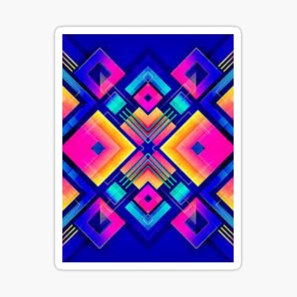 colored squares Sticker