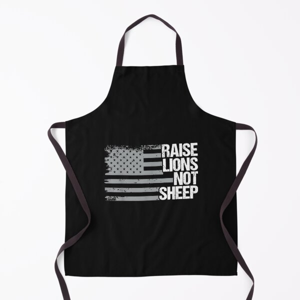 Item preview, Raise Lions Not Sheep - American Patriot - Patriotic Lion designed and sold by Mitzi12312.