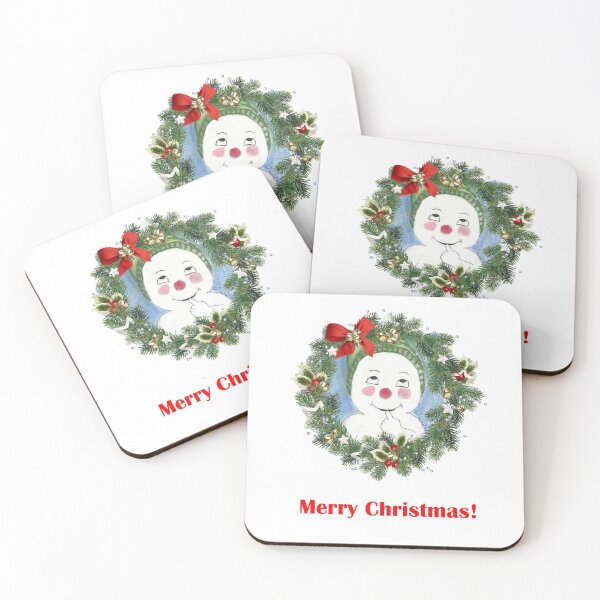 Item preview, Jacques Frost Snowman Wreath with Merry Christmas designed and sold by AliCatOriginals.