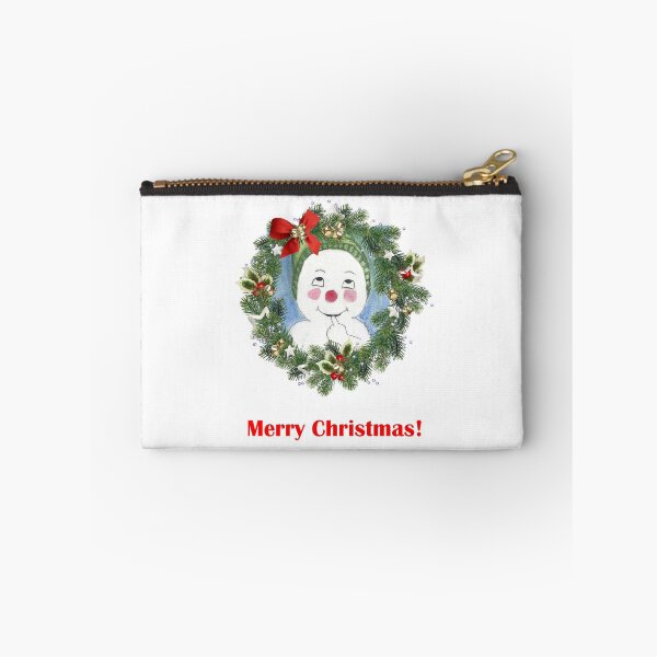Item preview, Jacques Frost Snowman Wreath with Merry Christmas designed and sold by AliCatOriginals.