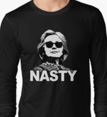 Hillary Clinton Nasty Woman Long Sleeve T-Shirt