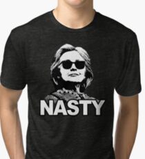 Hillary Clinton Nasty Woman Tri-blend T-Shirt