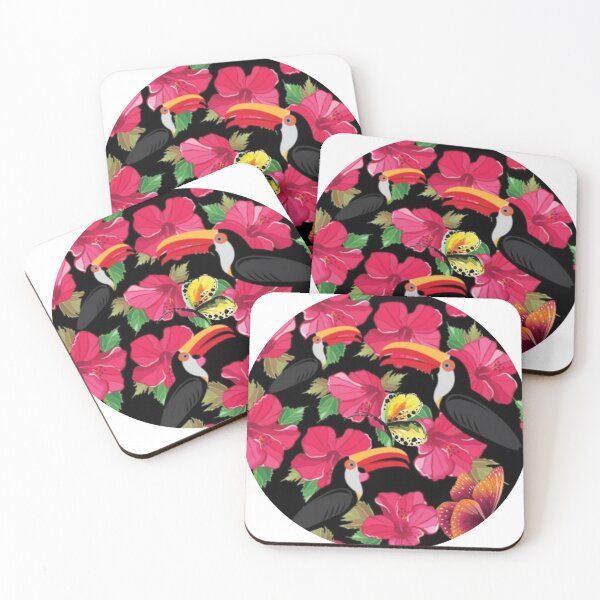 Item preview, Jungle toucans with night flowers  designed and sold by SKMAXX.