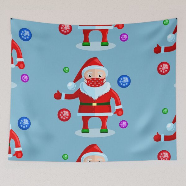 Item preview, coronavirus christmas face mask santa snowflake covid 19 designed and sold by Gossip Rag.