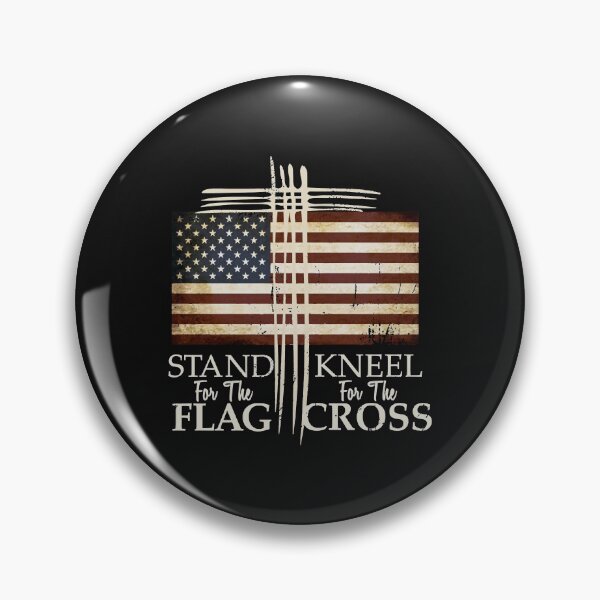 Item preview, STAND FOR THE FLAG Hoodie Kneel For Cross Love USA designed and sold by Mitzi12312.