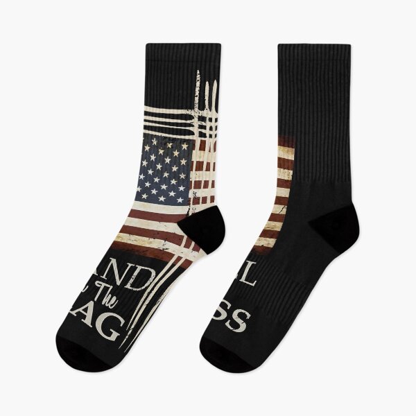 Item preview, STAND FOR THE FLAG Hoodie Kneel For Cross Love USA designed and sold by Mitzi12312.