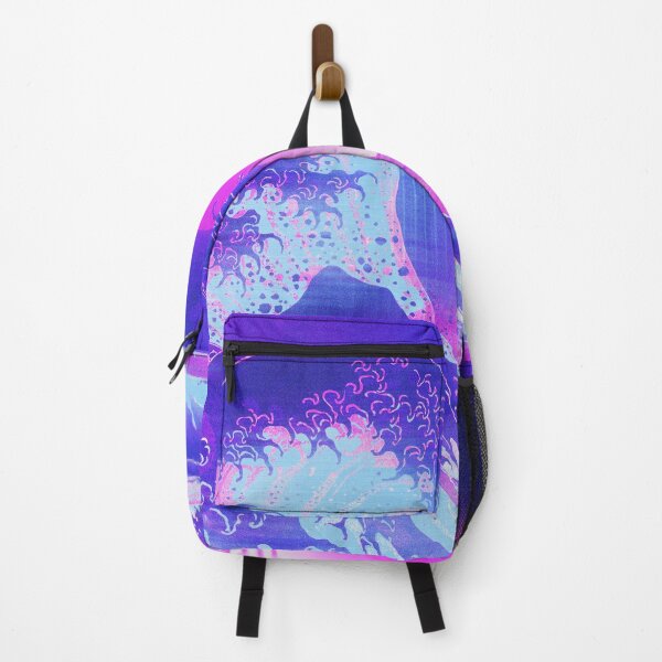 Item preview, Aesthetic Great Wave Off Kanagawa Retro Vaporwave designed and sold by ind3finite.