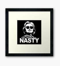 Hillary Clinton - Nasty Woman Framed Print