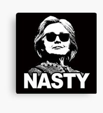 Hillary Clinton - Nasty Woman Canvas Print