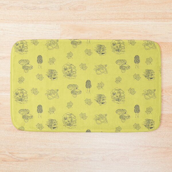 Item preview, Woodland Mushrooms Yellow designed and sold by Ashley Gagnon.