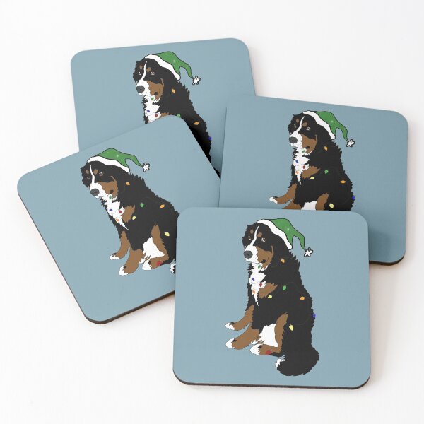 Item preview, Christmas Holiday Bernese Mountain Dog- Green Hat designed and sold by KantstandyaC.