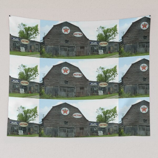 Item preview, Weathered Dilapidated Store or Barn with Vintage Signage  designed and sold by AliCatOriginals.