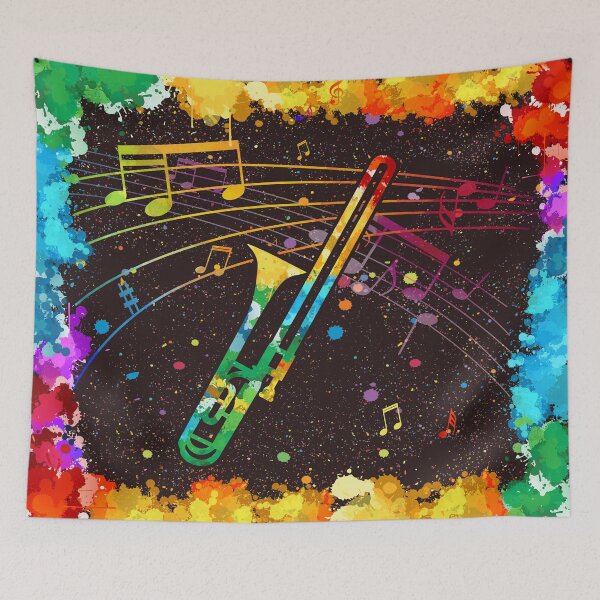 Item preview, Trombone Watercolor Art designed and sold by ChuckyStore79.
