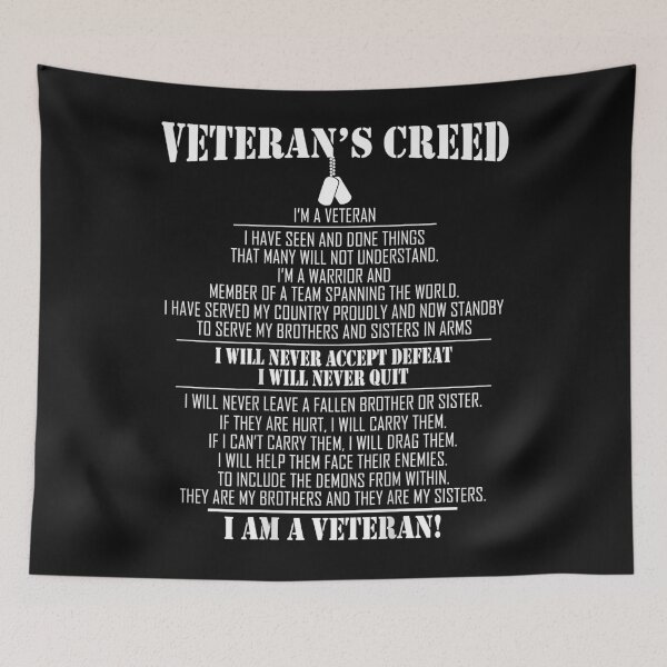Item preview, Veteran's creed I'm a veteran designed and sold by Mitzi12312.
