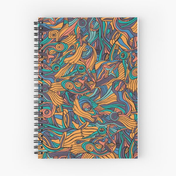 Item preview, Multicolored hand drawn abstract pattern design by Somberlain designed and sold by Somberlain.