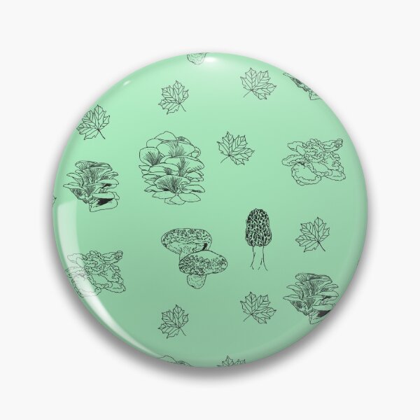 Item preview, Woodland Mushrooms Mint 2 designed and sold by Ashley Gagnon.