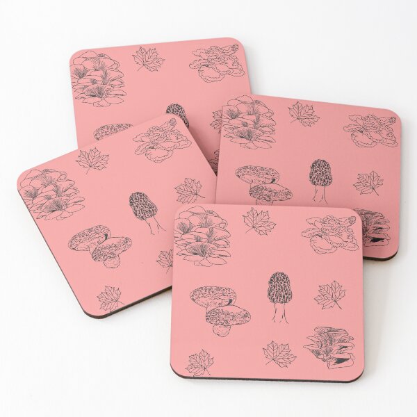 Item preview, Woodland Mushrooms Pink 1 designed and sold by Ashley Gagnon.