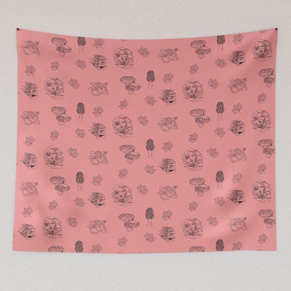 Item preview, Woodland Mushrooms Pink 1 designed and sold by Ashley Gagnon.