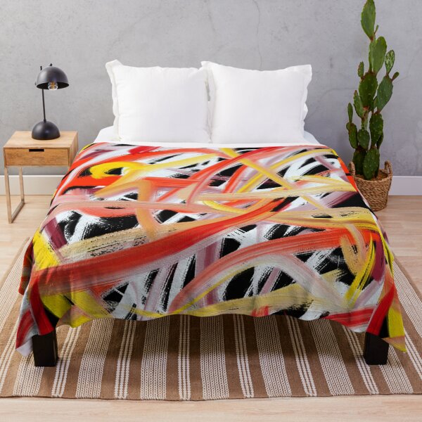Item preview, Bright Abstract Art Oil Painting Design Print Pattern designed and sold by hopecope.