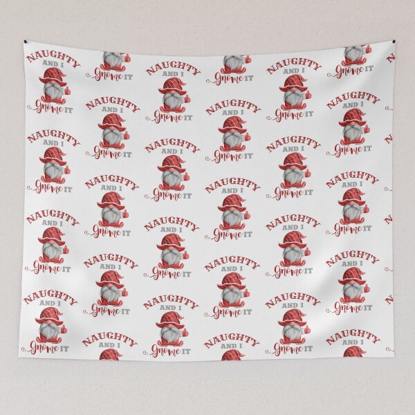 Item preview, Funny Christmas Gnome Quote designed and sold by FiveDucklings.