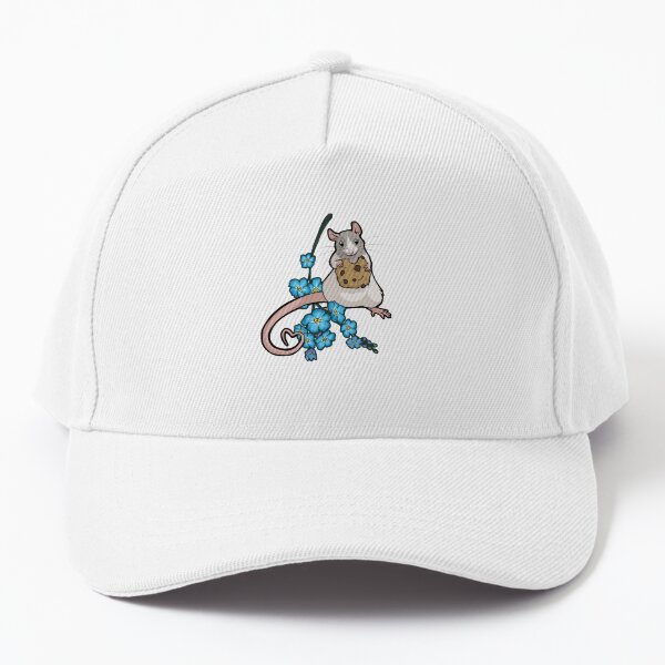 Forget Me Not - Rat 4 - Dove Hooded Baseball Cap