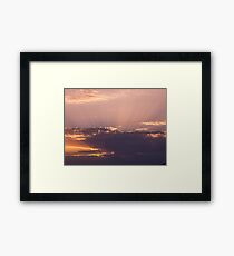 Violet clouds Framed Print