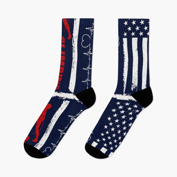 Item preview, Climbing America Flag Blue Retro designed and sold by LittleFunky79.