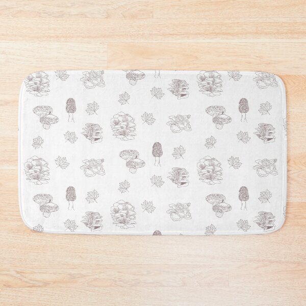 Item preview, Woodland Mushrooms White designed and sold by Ashley Gagnon.