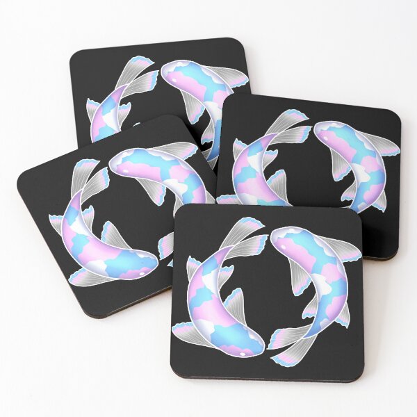 Item preview, Koi fish transgender colours  designed and sold by DoesArtAndStuff.