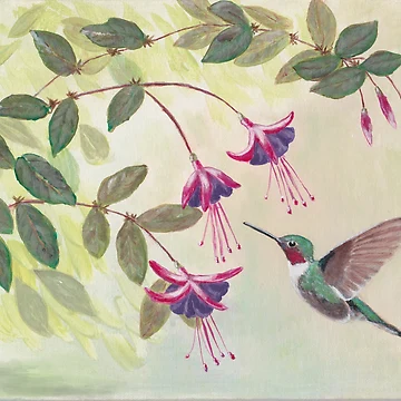 Artwork thumbnail, Hummingbird by Shelly Moore
