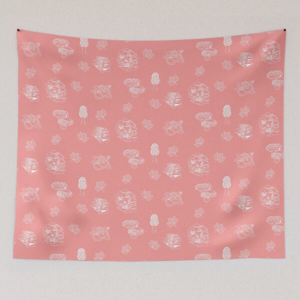 Item preview, Woodland Mushrooms Pink 2 designed and sold by Ashley Gagnon.