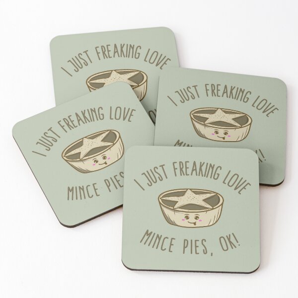 Item preview, I Just Freaking Love Mince Pies, OK! designed and sold by Kawaiindoodle.