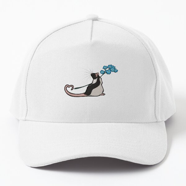 Forget Me Not - Rat 2 - Black Hooded Baseball Cap