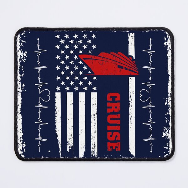 Item preview, Cruise America Flag Blue Retro designed and sold by LittleFunky79.