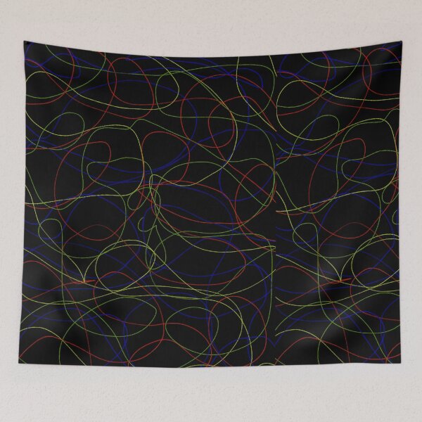 Item preview, Neon Lines Colorful Abstract Art Painting Minimalist  designed and sold by hopecope.